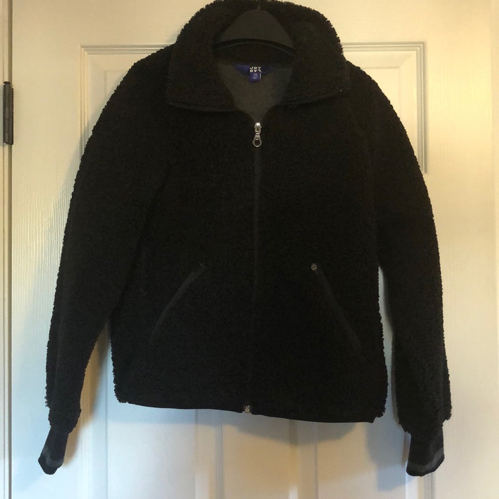 JoyLab Women's Sherpa Full Zip Jacket - Black